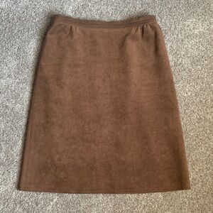 Vintage UltraSuede Women’s Brown Pencil Skirt Size 8